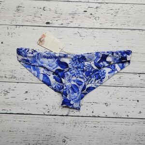 Agua Bendita Bikini Bottom Womens Medium‎ Samara Athena Swim Floral New